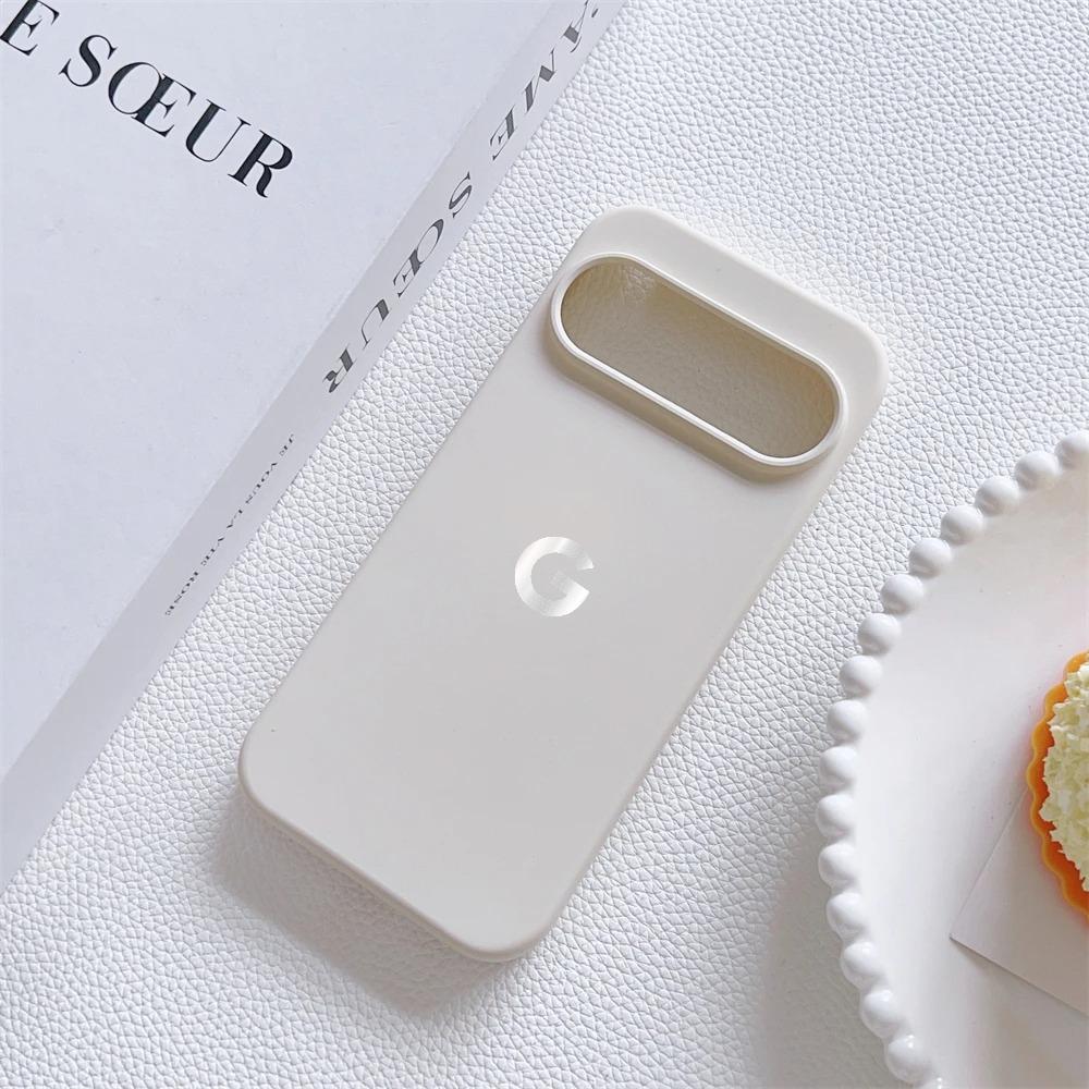 Жидкий силиконовый однотонный мягкий чехол для телефона для Google Pixel 10 9 Pro XL 9 8 7 6 A Беспроводное зарядное устройство Ударопрочный Защита Задняя крышка