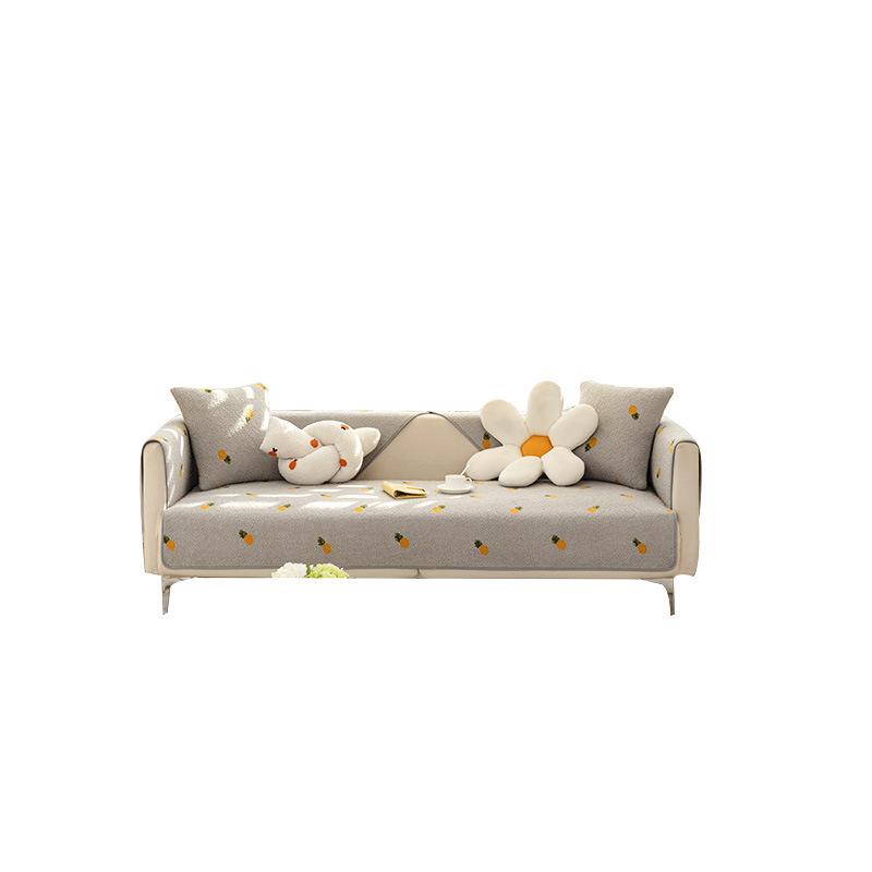 Подушка для дивана из овечьей шерсти Four Seasons Fabric Non-Slip Cushions All-Inclusive Sofa Cover Fabric Living Room Thickening