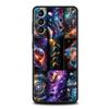 Universe Starry Sky Moon Phone Case Cover for Samsung Galaxy S25 S24 S23 S22 S20 S21 FE Ultra S25Edge S10 Plus 5G Soft TPU Shell