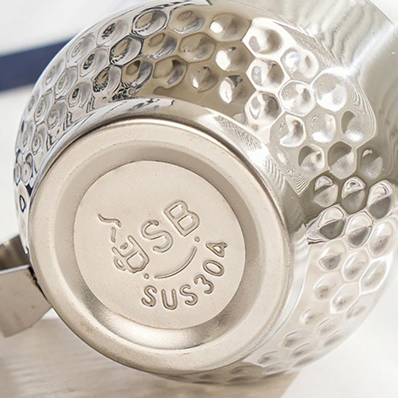 Niche Coffee Cup And Saucer Set Retro Stainless Steel Coffee Cup Small Exquisite Posing Vlog Afternoon Tea Cup