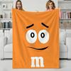 Snack M-MMsChocolateCandies Throw Flannel Blanket Perfect for Sofa Office Bed Travel Sleep Read Relax Camping four season use