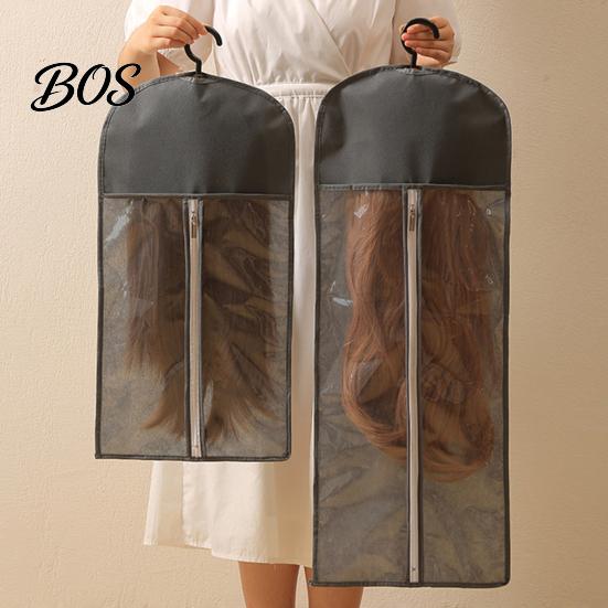 Non-woven Wig Storage Organizer Hanging Bag with Hook, Breathable Fabric Dust-proof Comic Exhibition Carrier Protector, Space Saving Portable