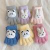 Kids' Cartoon Rabbit Winter Five-Finger Gloves
