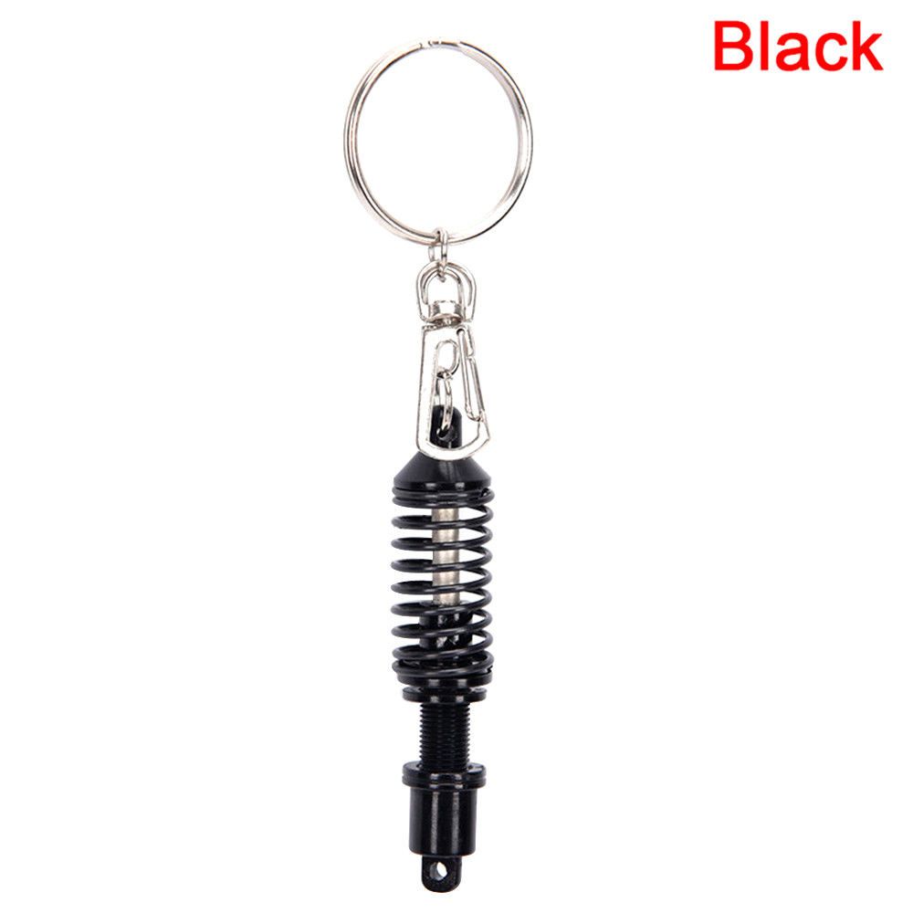 Gift Shock Absorber Alloy Keychain Keyring Adjustable Coilover Spring Key Ring