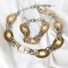 European & American Retro Circle Chain Necklace: Bold, Exaggerated Hip-Hop Style, Thick Design Can Also Be Worn As a Bracelet.