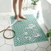 Pvc Bathroom Anti-slip Mat Pad Odorless Shower Long Bath Tub Floor Toilet Water Trap Rug Bathtub Mat with Suction Cups and Drainage Holes Soft On Feet