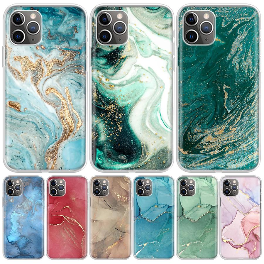 Granite Marble For iPhone 17 Air 16 15 14 Plus 13 Mini 12 11 Pro Max Phone Case 16E 7 Print 8 SE Fundas Cover Soft Coque 16 15 1