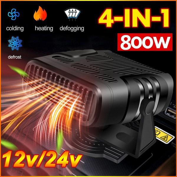 4 IN 1 Portable Car Truck Air Heater Cooling Fan Windscreen Defogging 12V 24V 800W