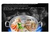 Двухфункциональная пароварка для морепродуктов из нержавеющей стали для газовых и индукционных плит.