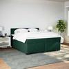 Maison Exclusive - Sommier à lattes de lit et matelas Vert foncé 200x200cm Velours