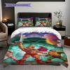 Heman Masters Universe Threepiece Set 1 Duvet Cover 2 Pillowcase Without Core Bedding Set Christmas Birthday Gift Soft And Comfortable