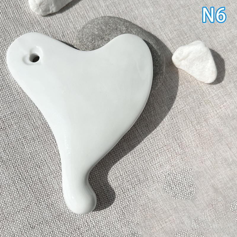 Facial Gua Sha Massage Board Ceramics Static Free Portable Full Body Scraping Plate For Women Adults