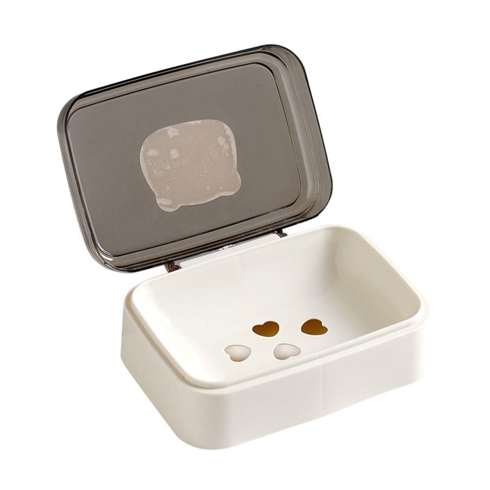 Bathroom Accessories Double Layer With Cover Shampoo Boxes Soap Holder Travel Soap Box Soap Dish