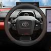 Leather Car Steering Wheel Cover for Toyota Bz4x BZ5 2024 2025 2026 Accessories