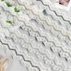 4Cm Bead Embroidery Wave Barcode Lace Clothing Dress Window Decoration Luggage Clothing Decoration Lace Accessories