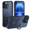 Металлическое кольцо-подставка Матовый магнитный чехол для Для Для iPhone 17 Air 16 15 14 Plus 13 12 11 Pro Max 16e XR Ударопрочный держатель Чехол