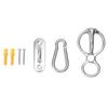 7Pcs Set Eye Bolts Horse Training Equipment Half Round Ring Horse Tie Ring Part  Pulling Back
