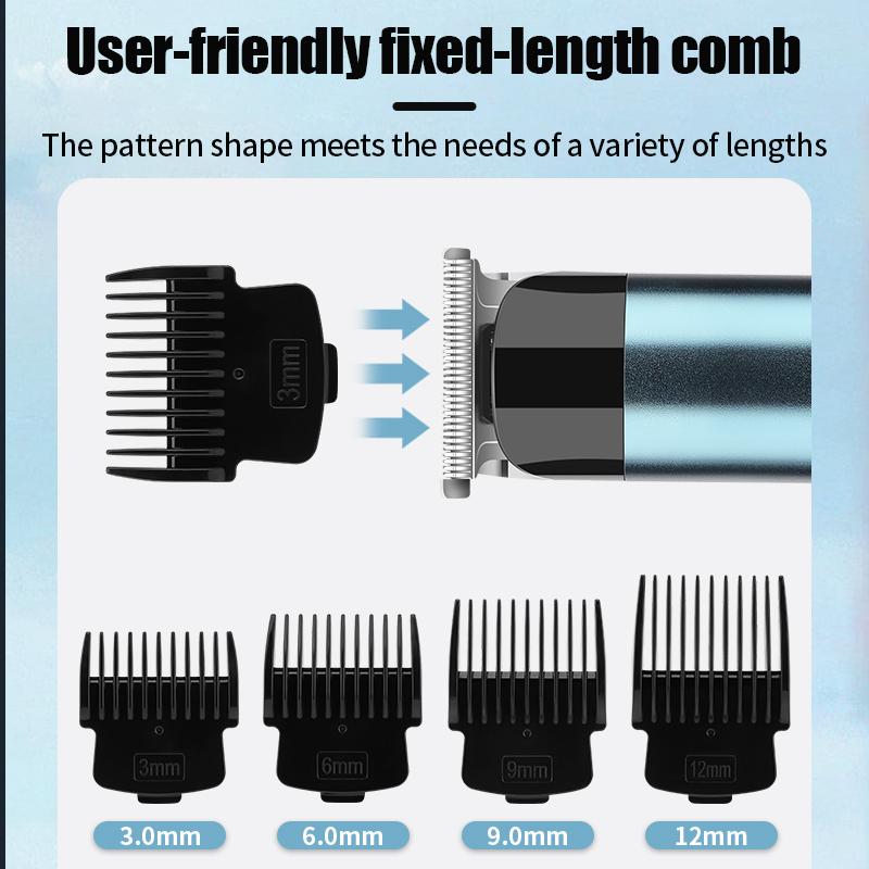 Новая мужская электрическая машинка для стрижки волос ЖК-цифровой дисплей парикмахерская домашняя электрическая резка карвинг фейдер