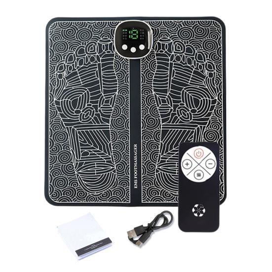 Массажер для ног EMS 8 режимов массажа 19 уровней интенсивности Автоматическое отключение USB-перезаряжаемый Пульт дистанционного управления Расслабление мышц Электронные ноги