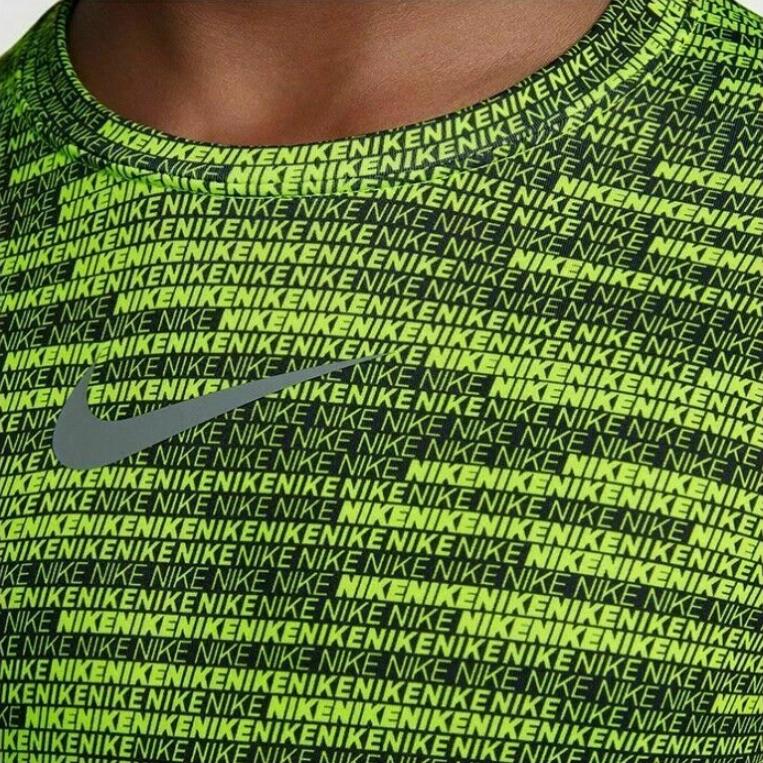 Nike Свитшот с длинным рукавом и логотипом бренда Color Block, детский свитшот, зеленый 856133-702
