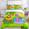 Jungle Animal Cute Casal All Season Duvet Cover Comforter Bedding Sets Soft Quilt Cover and Pillowcases Single/Double/Queen/King