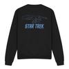 STAR TREK Унисекс Взрослый Корпоративный Outline Толстовка