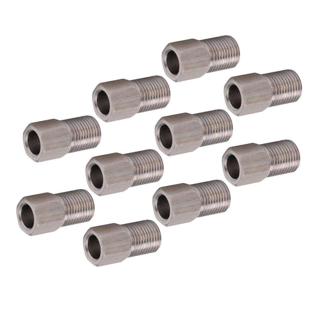 10pcs Stainless Steel Hydraulic Brake Hose Compression Nut  for Disc Brake Assembly