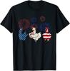 Usa Flag Chicken Fireworks Patriotic 4Th Of July Unisex T-Shirt
