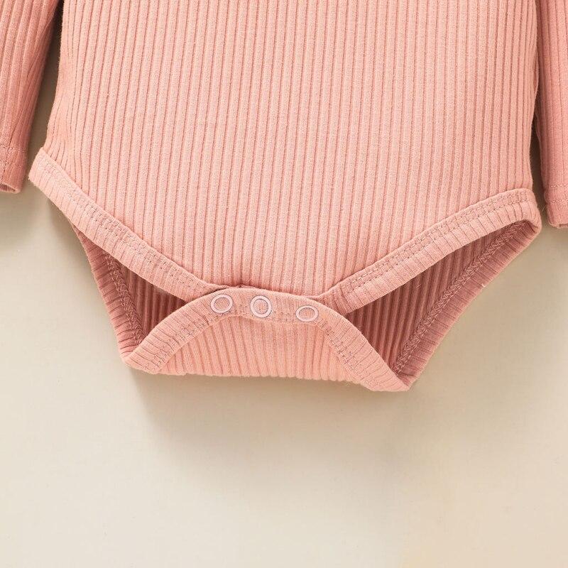 3 шт./компл., весенне-осенний комплект одежды для новорожденных девочек, комбинезон с длинными рукавами и рюшами + штаны с цветочным принтом + повязка для волос, одежда для малышей 0-12 м