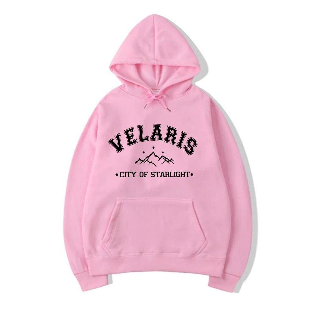 Толстовка Velaris City of Starlight SJS, толстовки с капюшоном Night Court, толстовки унисекс, книжный подарок, женские пуловеры с графическим рисунком, топы унисекс