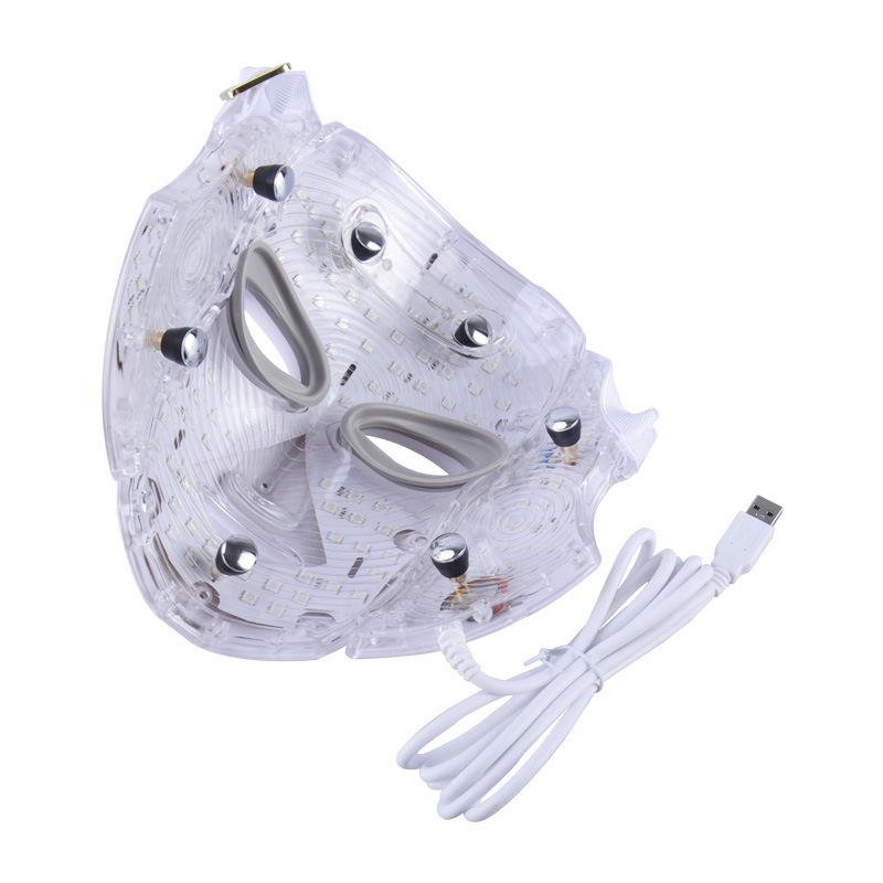 Светодиодный косметический прибор: Семицветная светотерапевтическая маска для ухода за кожей лица и шеи