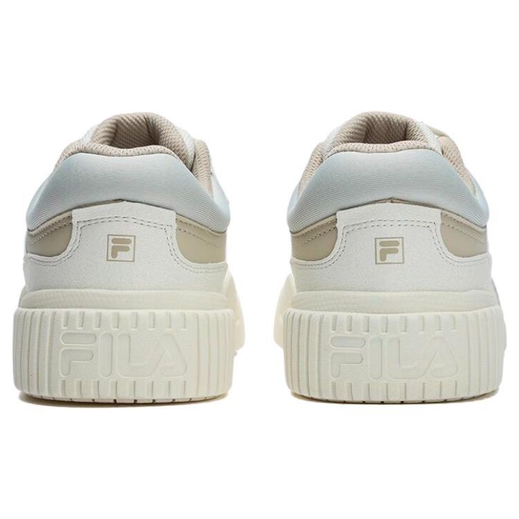 Fila Blocks Тканевые Удобные Низкие Кеды для Скейтбординга Женские кроссовки Серый Белый F12W312209FOS