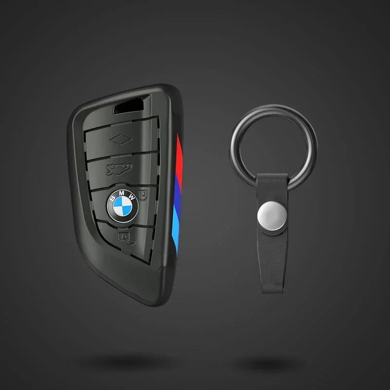 Key Case Cover Fibler Silicone For BMW X1 X3 X4 X5 X6 F15 F16 F48 G30 G38 525 540 740 1 2 5 7 Series 218i Case