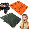 RC Car Jump Ramp Plastic RC Stunt Playset for 1/12 To 1/24 Scale Remote Control Vehicle
