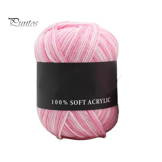 Шерстяная пряжа тройных брендов, мягкая молочно-хлопковая однотонная вязальная пряжа для свитера