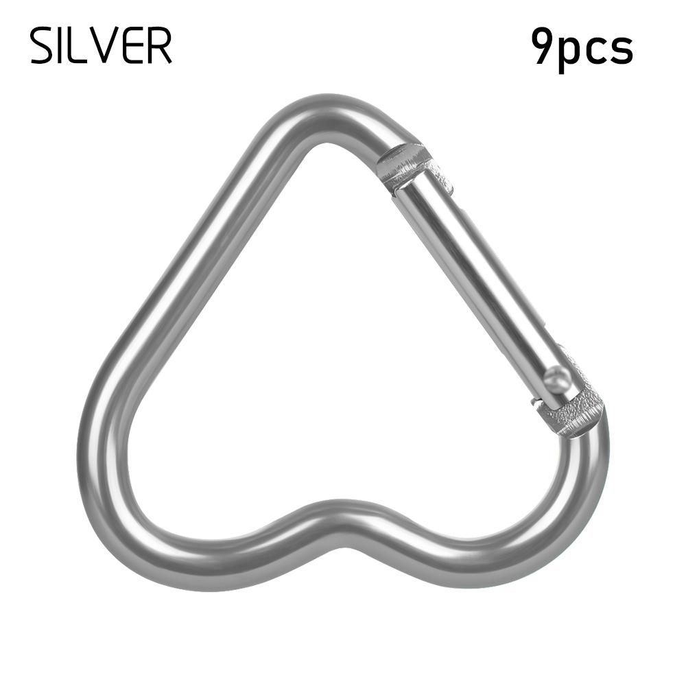 Hanging Outdoor Camping Tool Aluminum Carabiner Heart-shaped Buckles Keyring Hook Keychain Clip