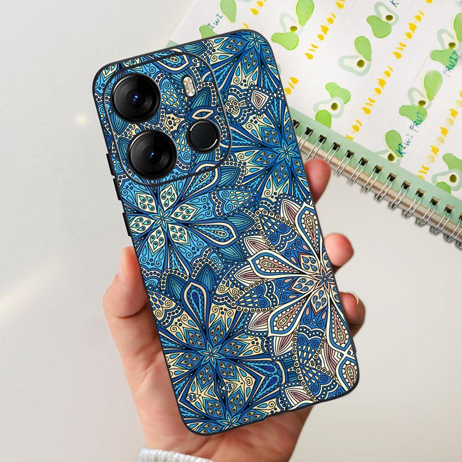 Чехол для телефона Tecno Spark GO 2023 BF7n Tecno Pop 7 Pro BF7 Pop7 Задняя крышка Матовый Мягкий силикон Чехол Fundas Масляный цветок Сердце