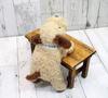 Shinada Lazy Party Fluffy Dog Brown 12 x 27 x 8 cm Plush Toy Animal Goods (M) FLPB-0158