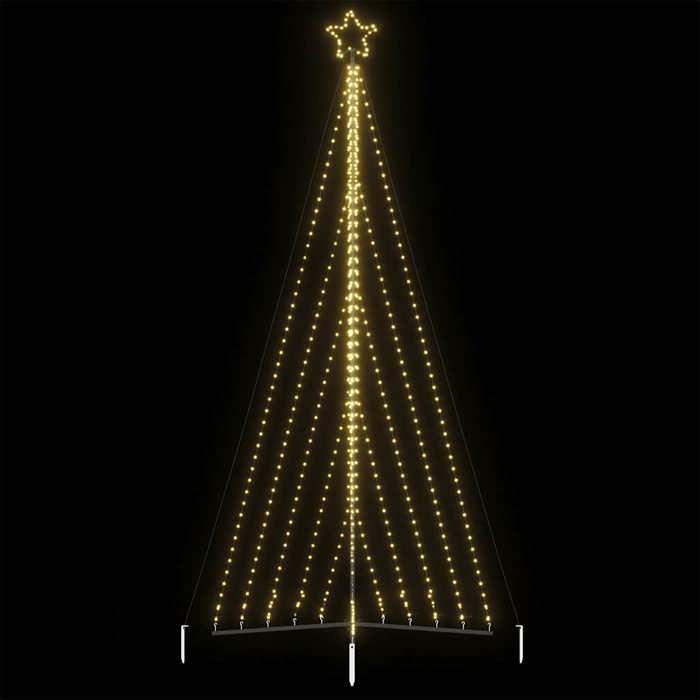 VidaXL LED Christmas Tree 570 LEDs Warm White 399 Cm, Christmas Light, LED Christmas Light, Outdoor Christmas Light, 4016440