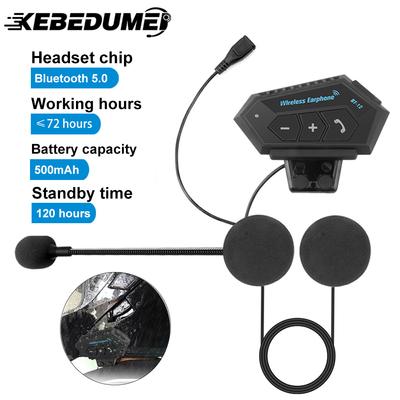 Гарнитура для мотоциклетного шлема Bluetooth Беспроводной комплект для громкой связи Стерео Шумоподавление Водонепроницаемый Музыкальный плеер Динамик Наушник