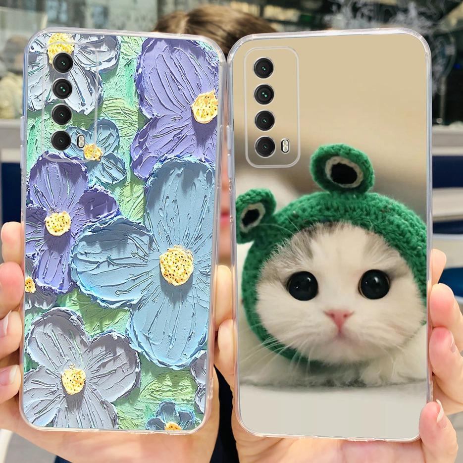 Для Huawei P Smart 2021 Чехол PPA-LX1 PPA-LX2 Новый Модный Расписной Чехол Мягкий ТПУ Чехол для Телефона Для Huawei Y7a Psmart 2021 Coque Capa