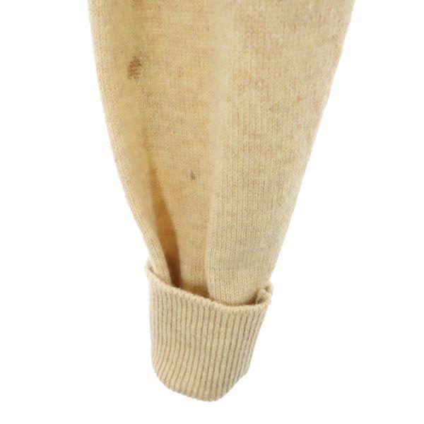 Lacoste Винтажный шерстяной трикотаж 70-х годов с длинным рукавом и V-образным вырезом, 3 бежевых свитера, мужской, б/у