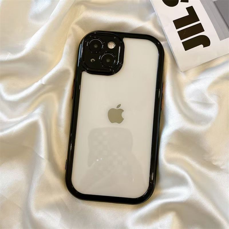 Простой чехол-накладка, подходящий для чехла для мобильного телефона Apple 16, iPhone 14 Promax, нишевый 13, прозрачный 12, противоударный 11, комплекты