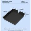 zkfan8 for RIVIAN R1T R1S Secone Row Armrest Storage Box Silicone Car Tray Organizing Tidying Auto Accessories  Black