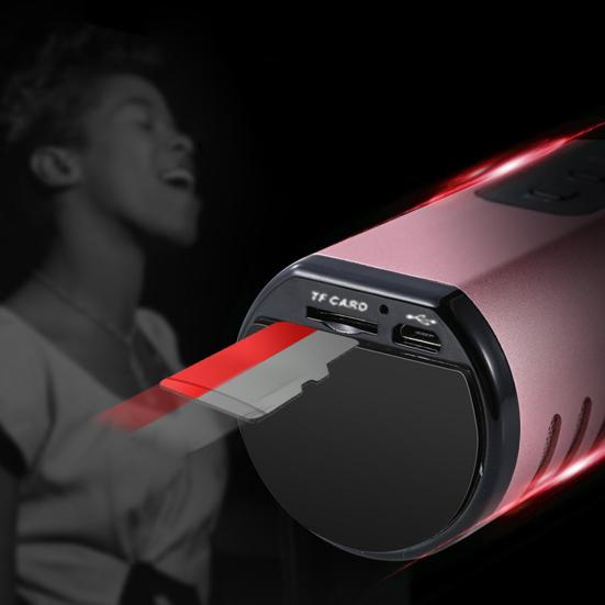 K6 Ручной беспроводной конденсаторный микрофон с Bluetooth-совместимостью для караоке и речи, динамик