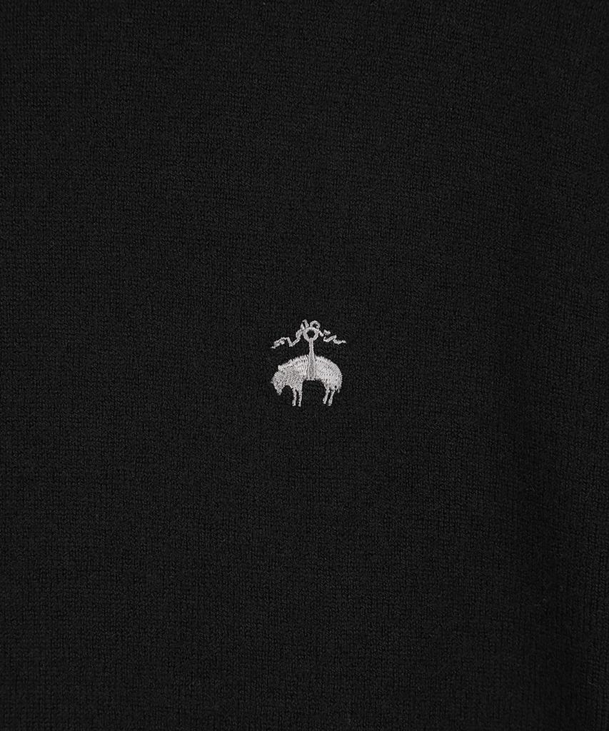 BROOKS BROTHERS Wool Half-Neck Sweater (Black) (Bbwumb1013Uef)