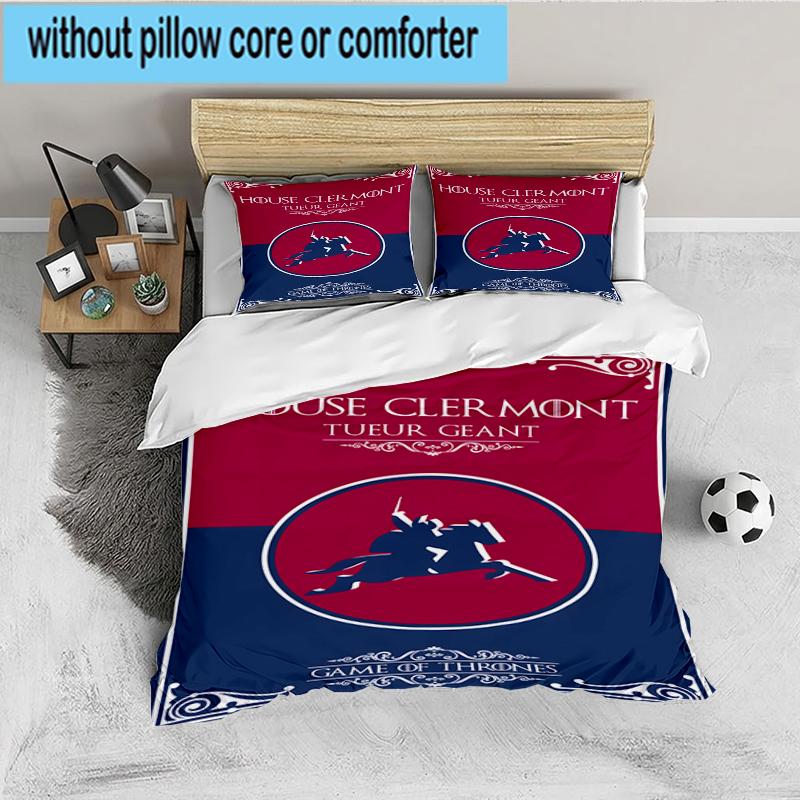 3PCS Clermont 63 Design Bedding set,Ideal for1pc Duvet Cover And 2pcs Pillowcases Perfect for Christmas gift,Ideal for Bedroom, Dormitory