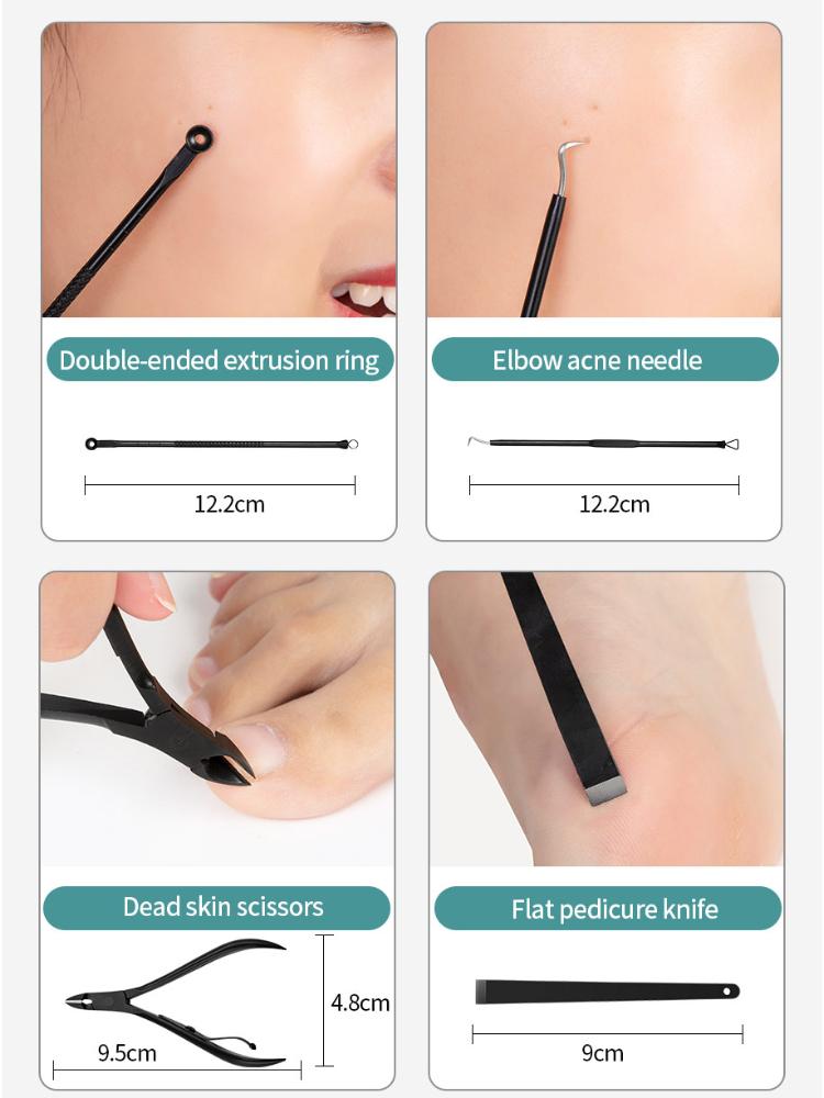 7/10/15 шт. профессиональные ножницы для педикюра, набор ножниц из нержавеющей стали с орлиным крючком, портативные маникюрные машинки для стрижки ногтей, набор инструментов