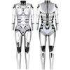 Punk Gothic Jumpsuit Catsuit Sexy Women Cosplay Costumes Halloween Bodysuit