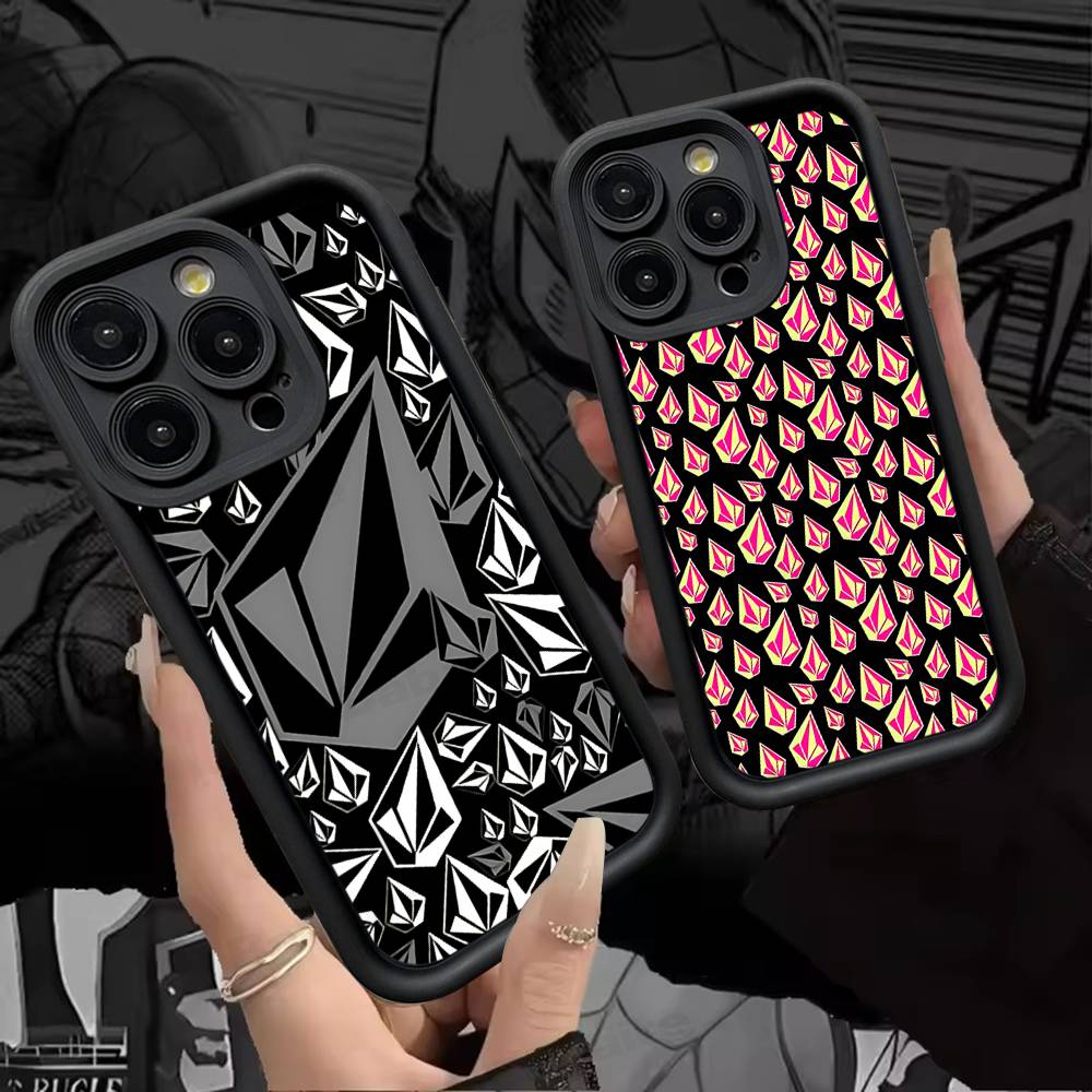 V-Volcom LOGO Fashion Phone Case For IPhone 17 16 15 14 13 12 11 Pro Max Anti Drop Soft Cover